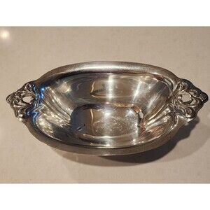 Royal Danish Sterling Silver Mayonnaise Bowl with Monogram